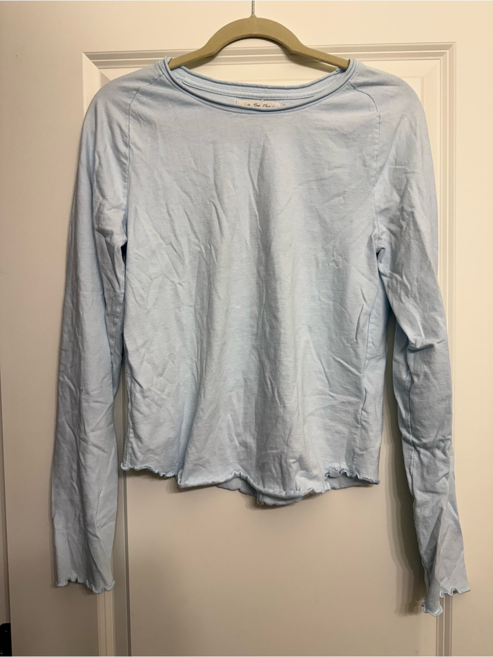 We the Free Sueded Jersey Be My Baby Long-Sleeve
Color: Lake Life
